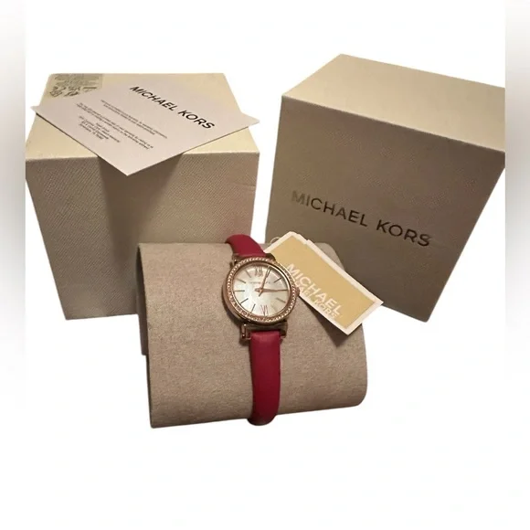 Michael Kors Red Women's Watch - Picture 5 of 7